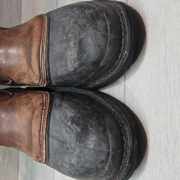 Georgia Boot Men Steel Toe G5655 12" ST Pull On Mud Dog Leather Boots 10.5W - Picture 4 of 16